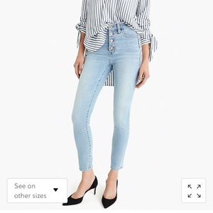 9" highrise toothpick jean in Leddy wash